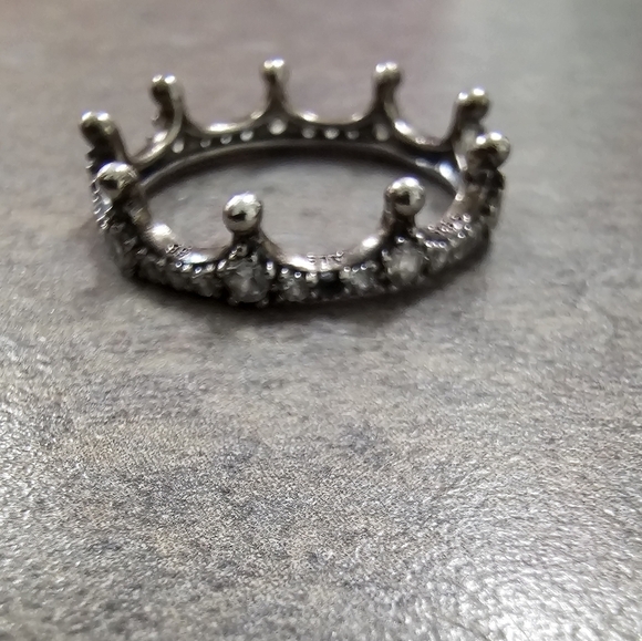 Authentic Pandora Clear Sparkling Crown Ring - Picture 5 of 5